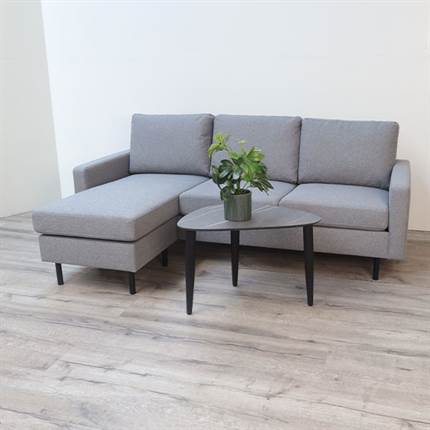 Sindal 3 pers. sofa med chaiselong - lys grå