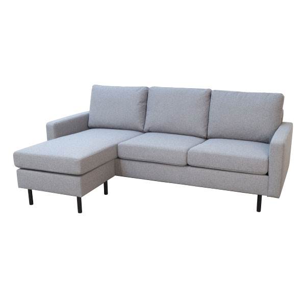Køb Sindal 3 pers. sofa med chaiselong – lys grå