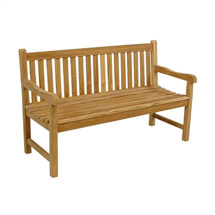 Havebænk i massiv teak - 180 cm