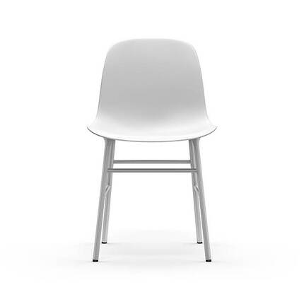 Normann Copenhagen Form chair - Hvid/staal