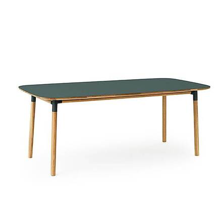 Form spisebord 95x200 cm - Groen