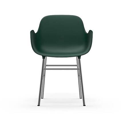 Form armchair - Groen/krom