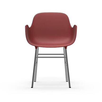 Form armchair - Roed/krom