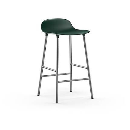 Form barstol - Groen/krom
