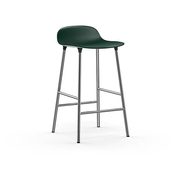 Køb Normann Copenhagen Form barstol – Grøn/krom
