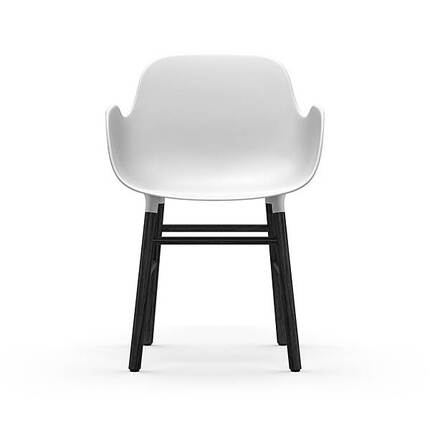 Form armchair - Hvid/sort eg