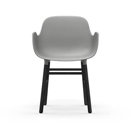 Form armchair - Graa/sort eg