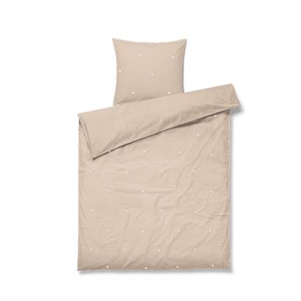 Juna Daisy sengetøj baby 70x100 cm - Sand/hvid