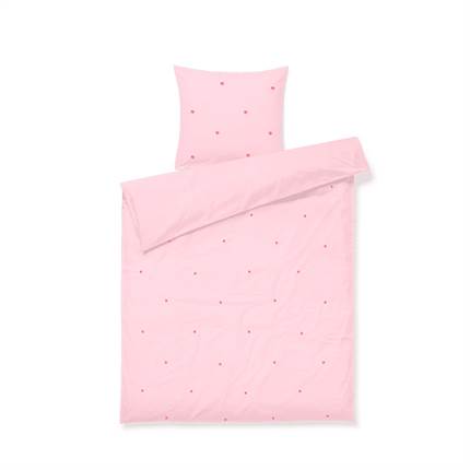 Juna Daisy sengetøj junior 100x140 cm - Pink/rød