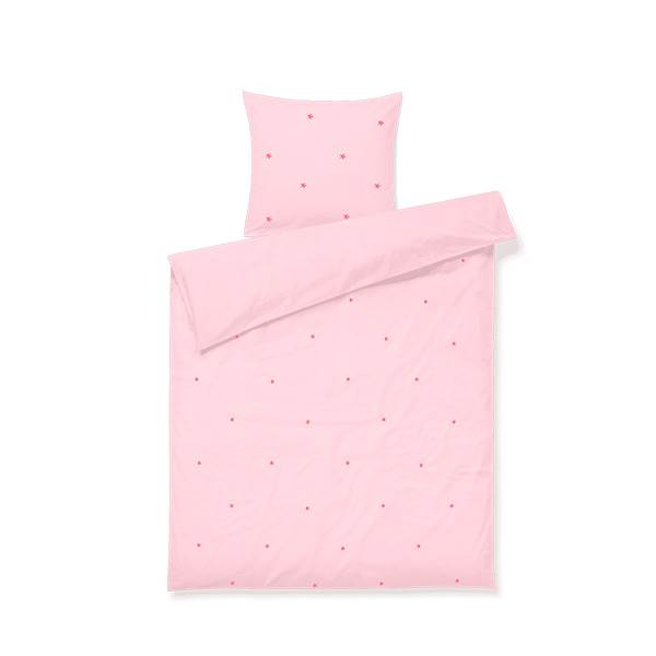 Juna Daisy sengetøj junior 100x140 cm - Pink/rød