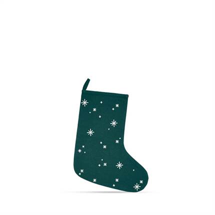Juna Christmas Fable Julestrømpe, h 45 cm - Grøn