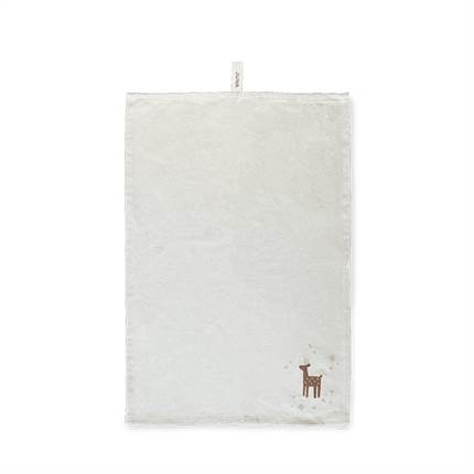 Juna Christmas Fable Viskestykke - Creme - Rensdyr 