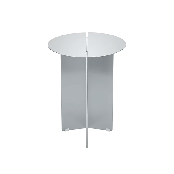 blomus ORU Side Table, Ø 35cm - Stainless Steel Matt : Erling Christensen Møbler