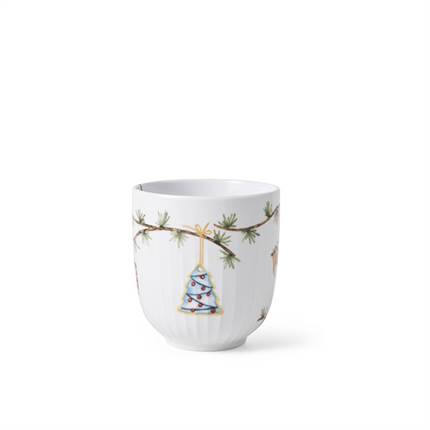 Kähler Hammershøi Christmas Krus 2023, 33 cl - hvid m. deko