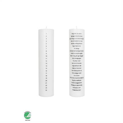 Specktrum Kalenderlys med 24 øjeblikke af selvforkælelse - Hvid 