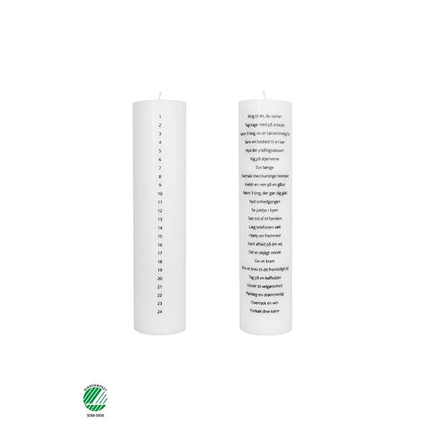 Specktrum Kalenderlys med 24 øjeblikke af selvforkælelse - Hvid 