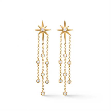 Studio Z Marena øreringe - Forgyldt 