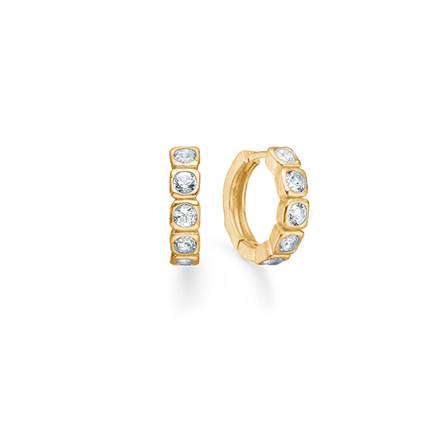 Studio Z Elera øreringe, small - Forgyldt 