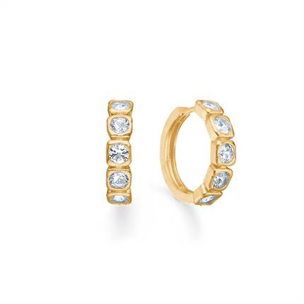 Studio Z Elera øreringe, large - Forgyldt 