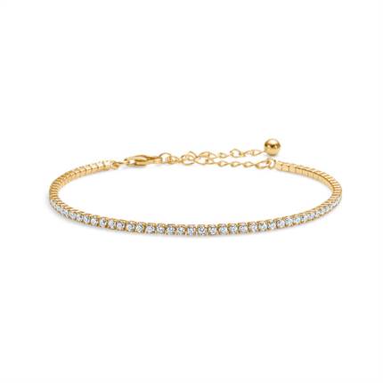 Studio Z Mini Tennis Bracelet - Forgyldt 