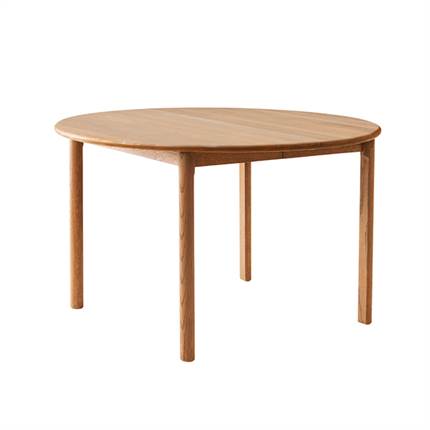 Findahl by Hammel Noor spisebord m. udtræk, Ø120 cm - massiv eg