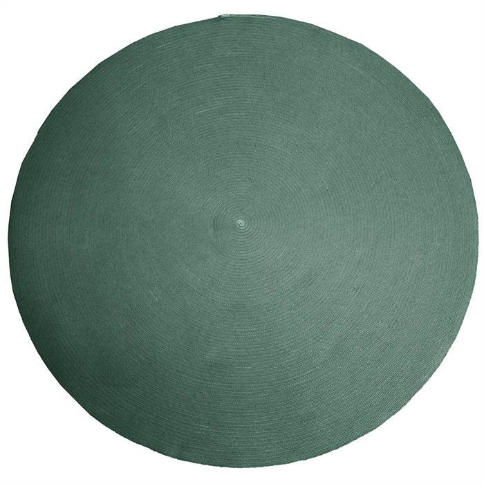 Cane-Line Circle udendørstæppe - Mørkegrøn - Ø200 cm
