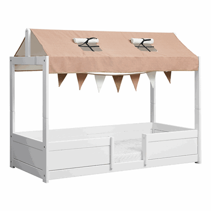 LIFETIME Kidsrooms Stof til topkonstruktion inkl. guirlande - Happy Rabbit