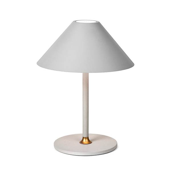 Se Halo Design Hygge bordlampe Ø 19 cm - Varm grå hos Erling Christensen Møbler