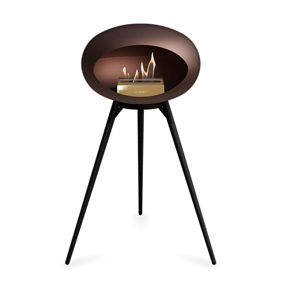 Le Feu Ground Wood High i mocca - Sorte ben - Sort stel - Rose gold brænder