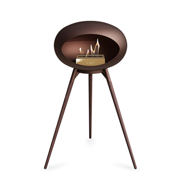 Le Feu Ground Wood High i mocca - Røget eg ben - Mocca stel - Rose gold brænder