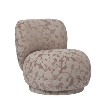 Rico loungestol fra Ferm Living med drej set fra siden