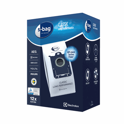 Electrolux Støvsugerposer Classic Long Performance S-Bag 12 stk