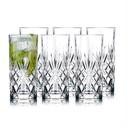 Lyngby Glas Krystal Melodia Highball 36 cl 6 - stk.