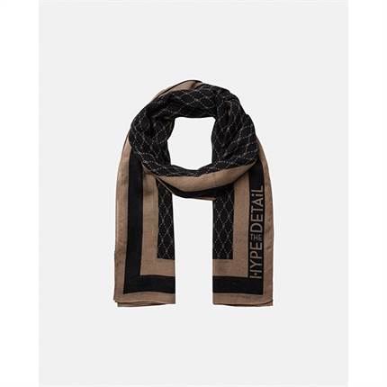HYPE THE DETAiL tørklæde med logo - Black/brown