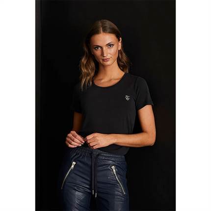 RUE de FEMME Zoe o-neck tee - Black 