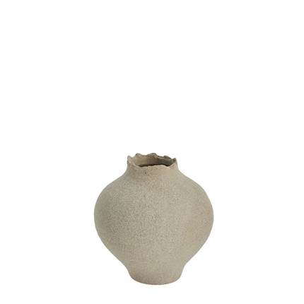 Lene Bjerre Hesille vase H16,5 cm - Sand keramik