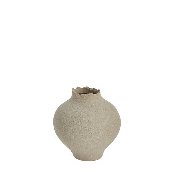 Lene Bjerre Hesille vase H16,5 cm - Sand keramik