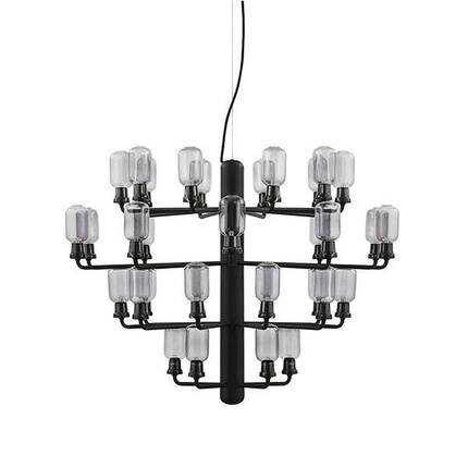 Normann Copenhagen - Amp Chandelier large - smoke/black