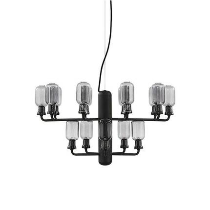 Normann Copenhagen - Amp Chandelier small - smoke/black