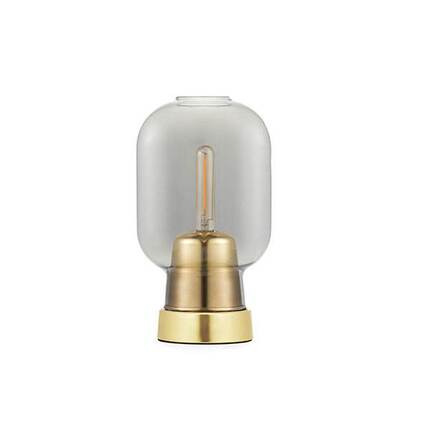 Normann Copenhagen - Amp table lamp - smoke/brass