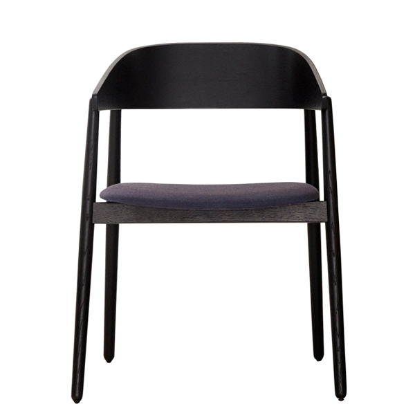 Billede af Andersen Furniture AC2 stol - eg sort - sort læder