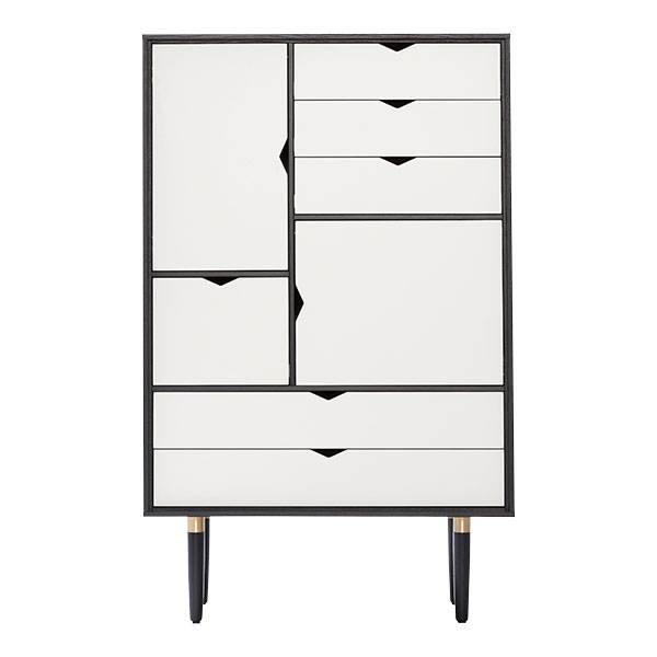 2: Andersen Furniture S5 reol - Sort - Hvide fronter