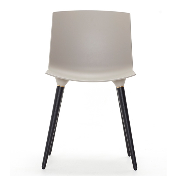 Billede af Andersen Furniture TAC spisebordsstol - plast - Grå - Sort stel