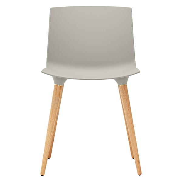 Billede af Andersen Furniture TAC spisebordsstol - plast - Grå - Mat lak stel