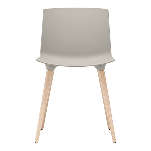 Billede af Andersen Furniture TAC spisebordsstol - plast - Grå - Hvidpigmenteret mat lak