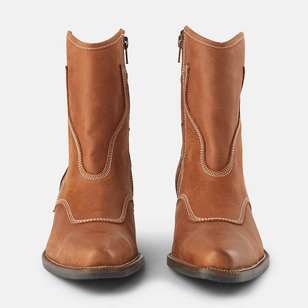 detaljer Jonglere Frontier Shoe the Bear Arietta støvler - brun læder