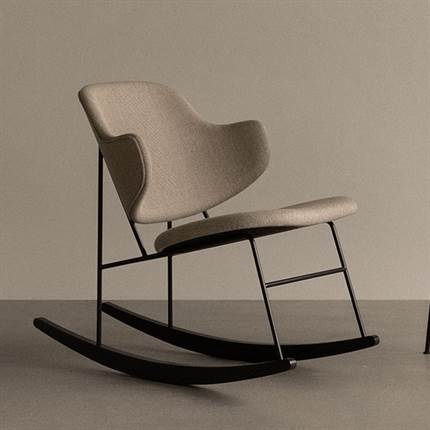 The Penguin, Rocking Chair, Black Steel, Audo Boucle 02