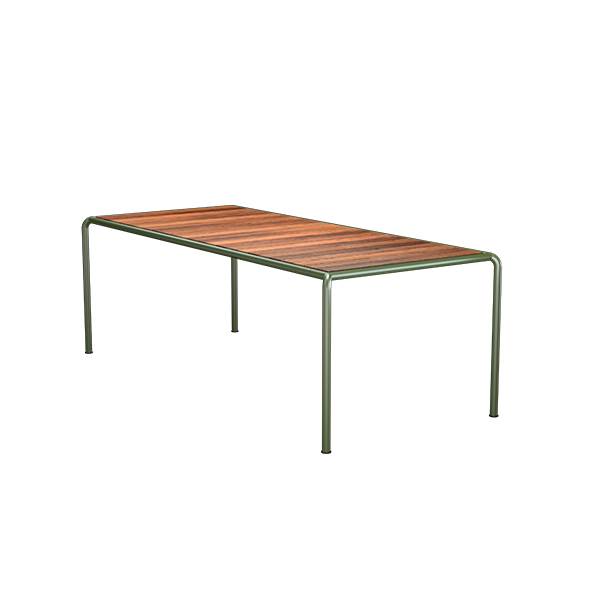 HOUE Avanti havebord i træ 222,5 x 98 cm – Thermo Ash olive green