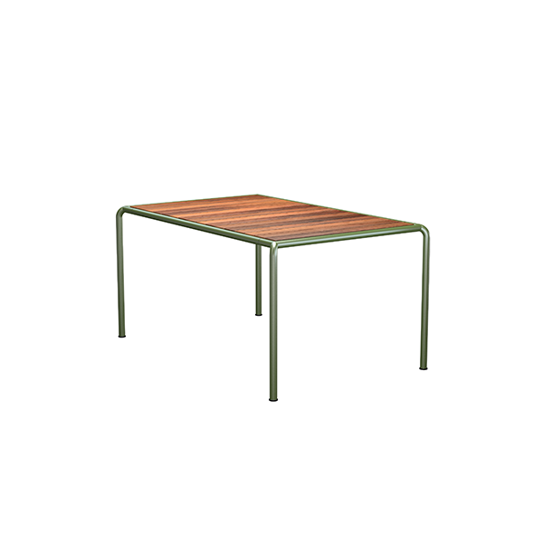HOUE Avanti havebord i træ 153 x 98 cm – Thermo ash Olive Green