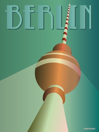 ViSSEVASSE BERLIN Fjernsyntårnet plakat